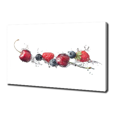 Cuadro canvas con impresión uv duradera horizontal Frutos del bosque
