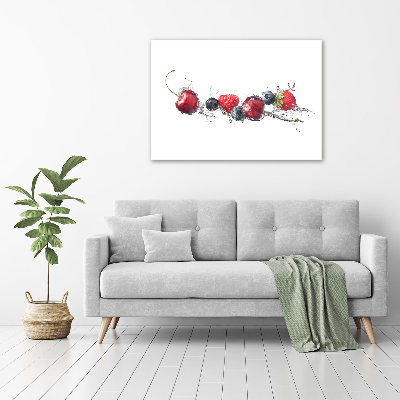 Cuadro canvas con impresión uv duradera horizontal Frutos del bosque
