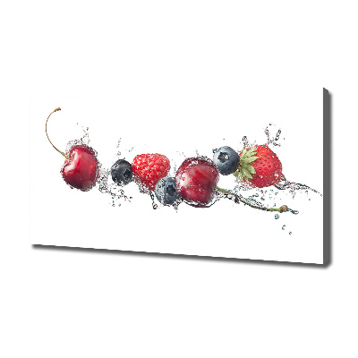 Cuadro canvas con impresión uv duradera horizontal Frutos del bosque
