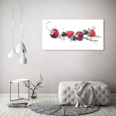 Cuadro canvas con impresión uv duradera horizontal Frutos del bosque