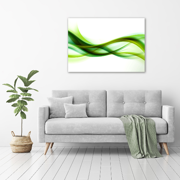 Cuadro canvas con impresión uv duradera horizontal Ondas abstractas
