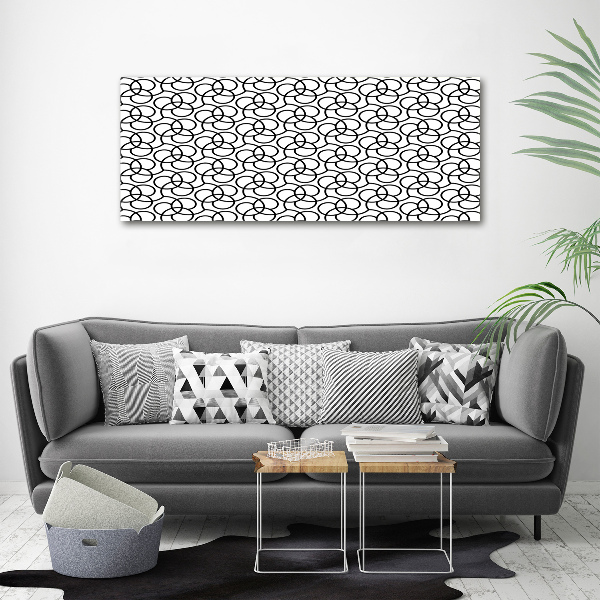 Cuadro canvas con impresión uv duradera horizontal Fondo geométrico