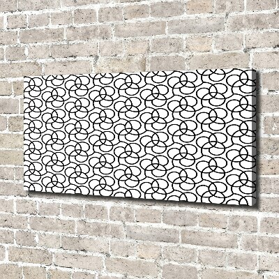 Cuadro canvas con impresión uv duradera horizontal Fondo geométrico