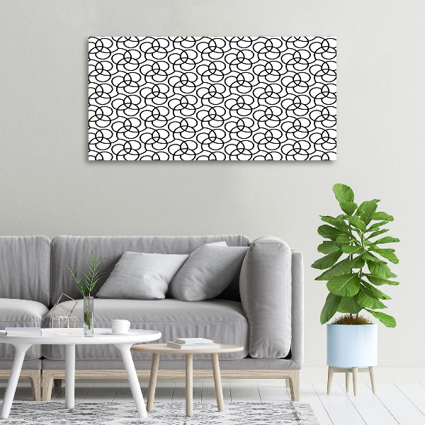Cuadro canvas con impresión uv duradera horizontal Fondo geométrico