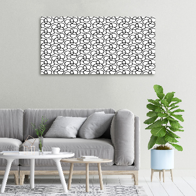 Cuadro canvas con impresión uv duradera horizontal Fondo geométrico