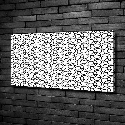 Cuadro canvas con impresión uv duradera horizontal Fondo geométrico