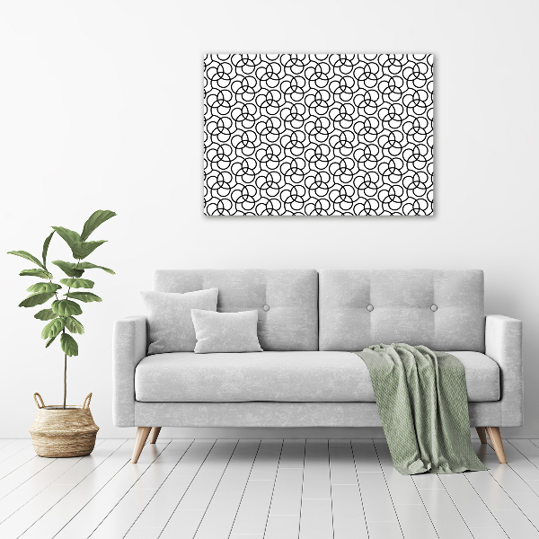 Cuadro canvas con impresión uv duradera horizontal Fondo geométrico