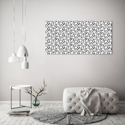 Cuadro canvas con impresión uv duradera horizontal Fondo geométrico