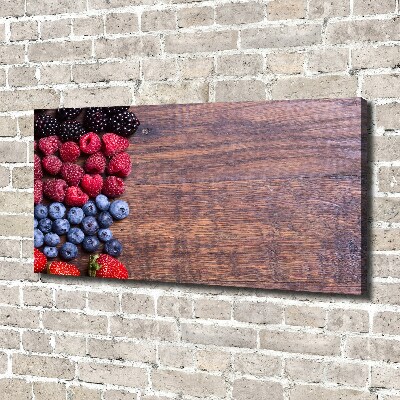 Fotocuadro en lienzo de alta calidad horizontal Frutos del bosque