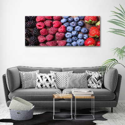 Cuadro canvas con impresión uv duradera horizontal Frutos del bosque