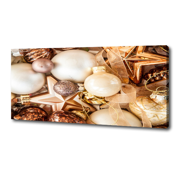 Cuadro canvas moderno de gran formato horizontal Adornos navideños