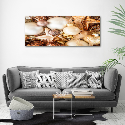 Cuadro canvas moderno de gran formato horizontal Adornos navideños