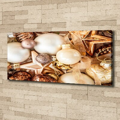 Cuadro canvas moderno de gran formato horizontal Adornos navideños
