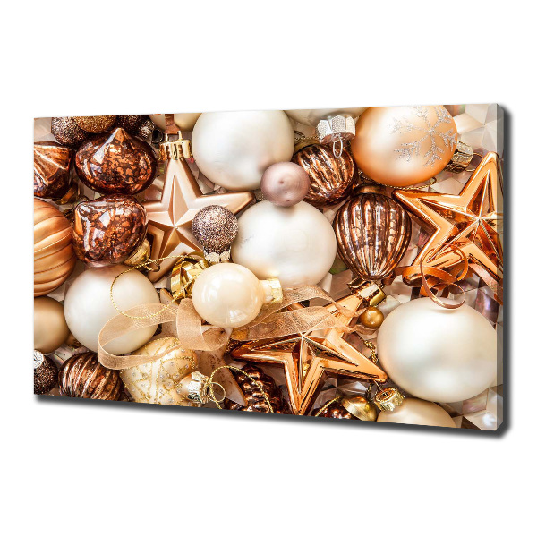 Cuadro canvas moderno de gran formato horizontal Adornos navideños
