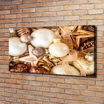 Cuadro canvas moderno de gran formato horizontal Adornos navideños