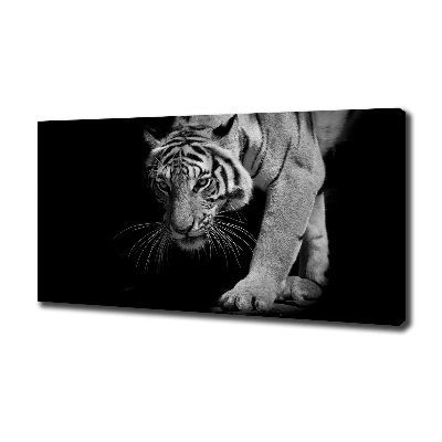 Cuadro canvas con impresión uv duradera horizontal Tigre