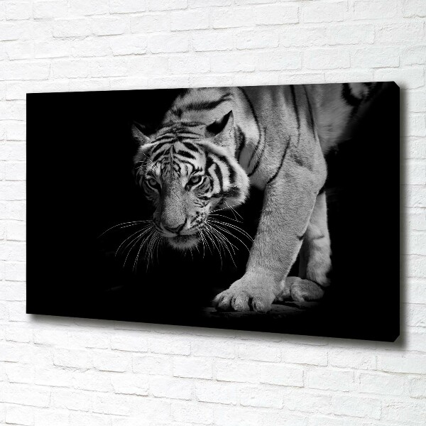 Cuadro canvas con impresión uv duradera horizontal Tigre