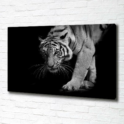 Cuadro canvas con impresión uv duradera horizontal Tigre
