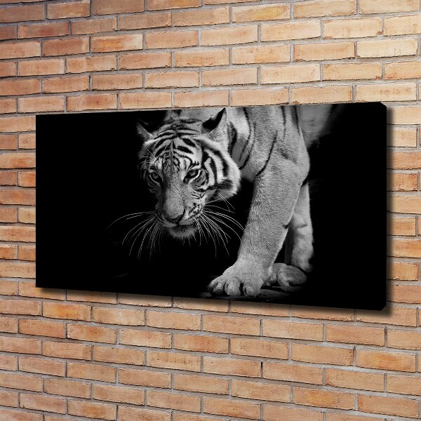 Cuadro canvas con impresión uv duradera horizontal Tigre