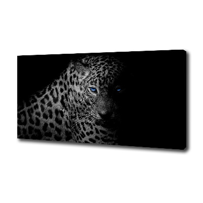 Foto en lienzo con acabado profesional horizontal Leopardo
