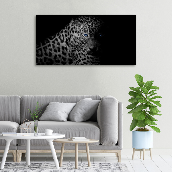 Foto en lienzo con acabado profesional horizontal Leopardo