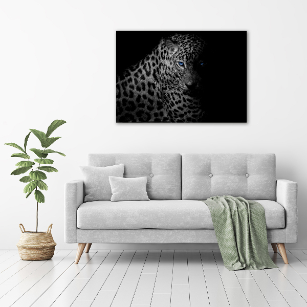 Foto en lienzo con acabado profesional horizontal Leopardo