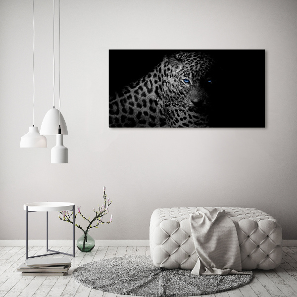 Foto en lienzo con acabado profesional horizontal Leopardo