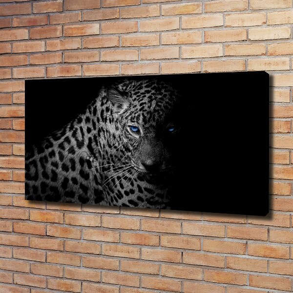 Foto en lienzo con acabado profesional horizontal Leopardo