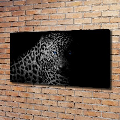 Foto en lienzo con acabado profesional horizontal Leopardo