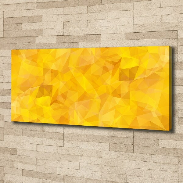 Cuadro canvas moderno de gran formato horizontal Triángulos abstractos