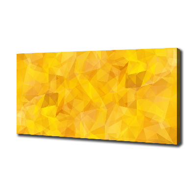 Cuadro canvas moderno de gran formato horizontal Triángulos abstractos