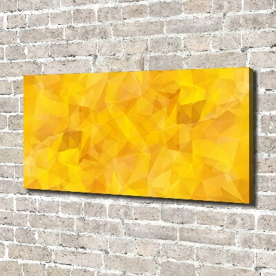 Cuadro canvas moderno de gran formato horizontal Triángulos abstractos