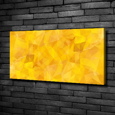 Cuadro canvas moderno de gran formato horizontal Triángulos abstractos