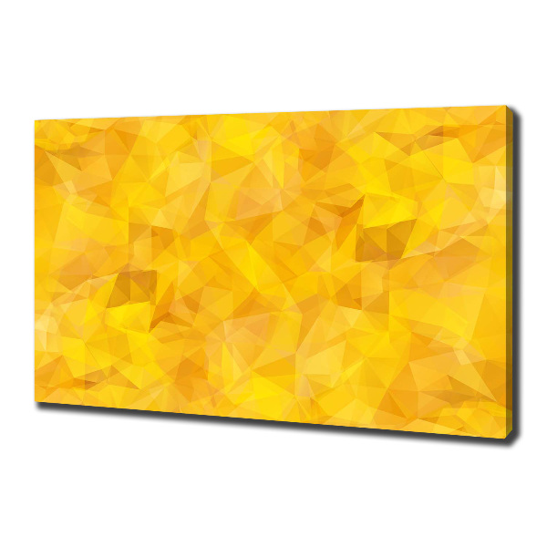 Cuadro canvas moderno de gran formato horizontal Triángulos abstractos
