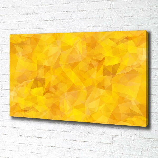 Cuadro canvas moderno de gran formato horizontal Triángulos abstractos