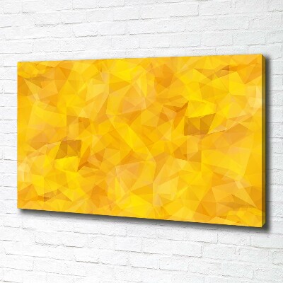 Cuadro canvas moderno de gran formato horizontal Triángulos abstractos