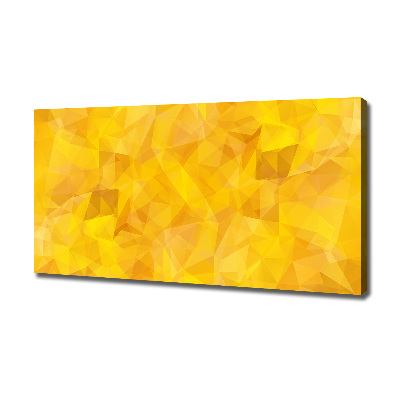 Cuadro canvas moderno de gran formato horizontal Triángulos abstractos