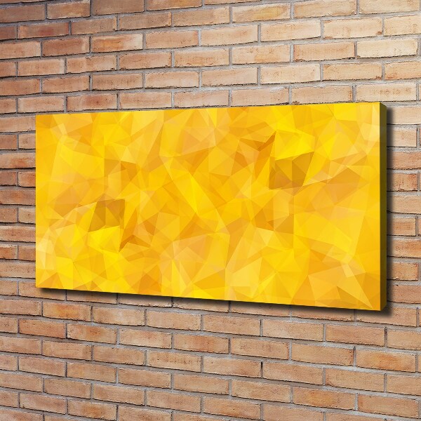 Cuadro canvas moderno de gran formato horizontal Triángulos abstractos