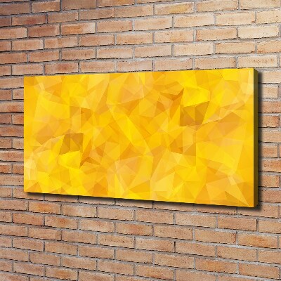 Cuadro canvas moderno de gran formato horizontal Triángulos abstractos