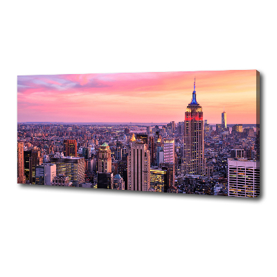 Cuadro canvas con impresión uv duradera horizontal Nueva York Oeste