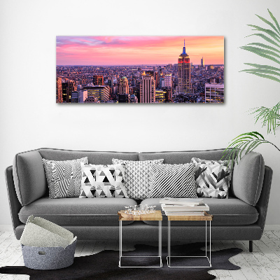Cuadro canvas con impresión uv duradera horizontal Nueva York Oeste