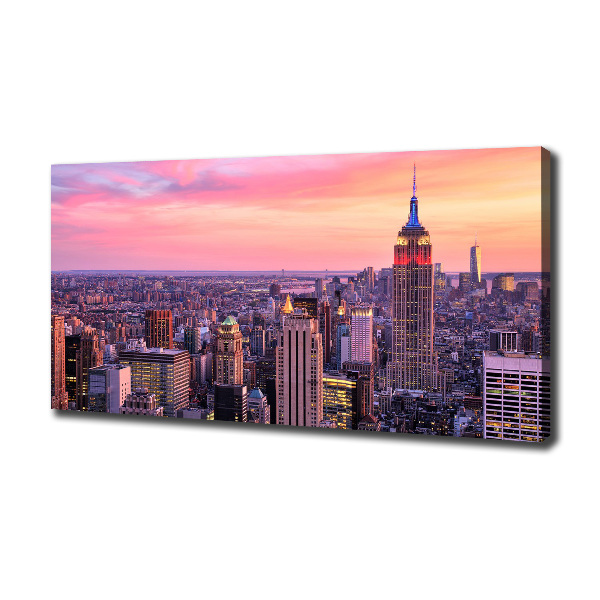 Cuadro canvas con impresión uv duradera horizontal Nueva York Oeste