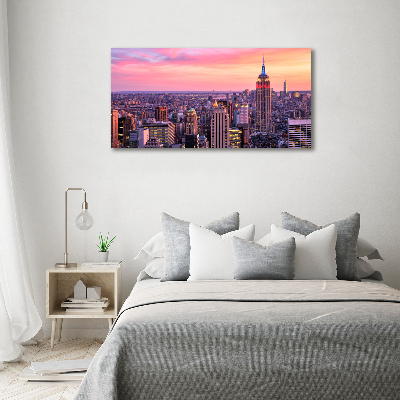 Cuadro canvas con impresión uv duradera horizontal Nueva York Oeste