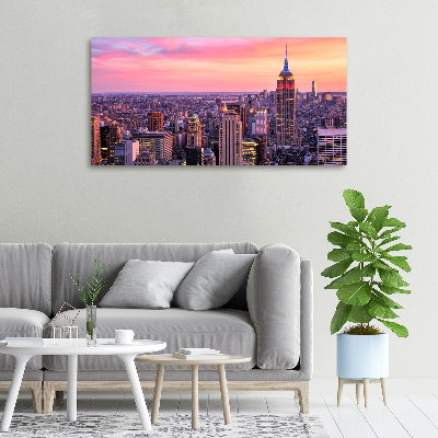Cuadro canvas con impresión uv duradera horizontal Nueva York Oeste