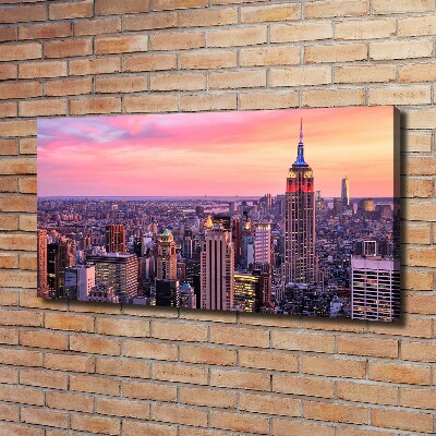 Cuadro canvas con impresión uv duradera horizontal Nueva York Oeste