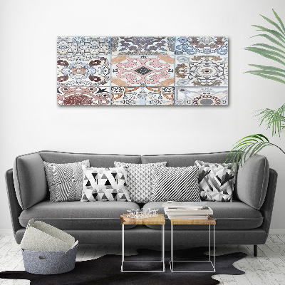 Cuadro canvas moderno de gran formato horizontal Azulejos de cerámica