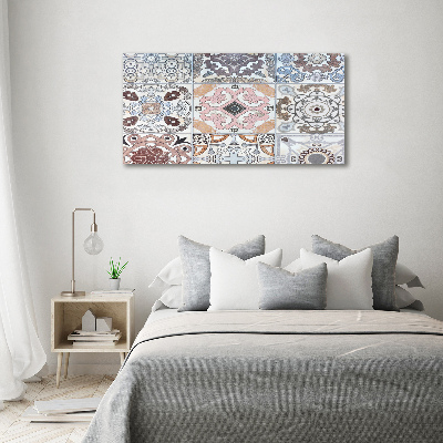 Cuadro canvas moderno de gran formato horizontal Azulejos de cerámica