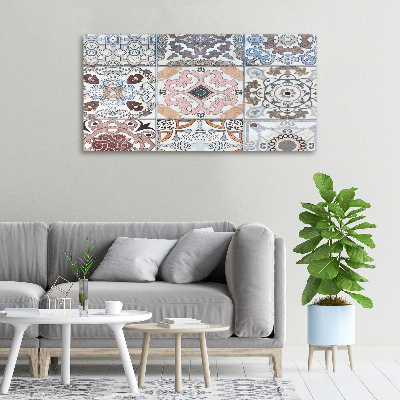 Cuadro canvas moderno de gran formato horizontal Azulejos de cerámica