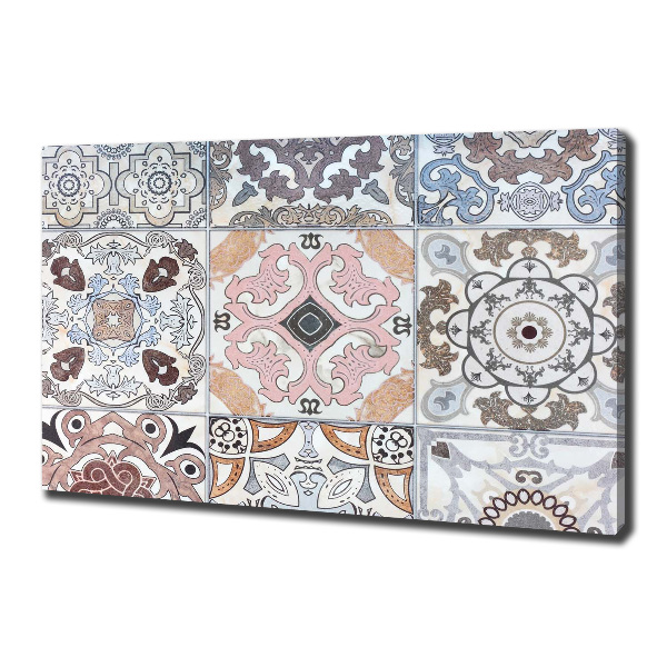 Cuadro canvas moderno de gran formato horizontal Azulejos de cerámica