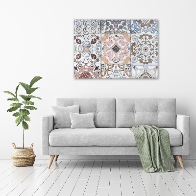Cuadro canvas moderno de gran formato horizontal Azulejos de cerámica
